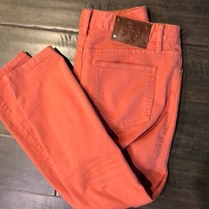 Tory Burch salmon jeans